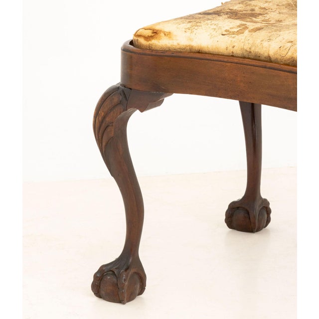 Wood Chippendale Style Mahogany Corner Chair For Sale - Image 7 of 8