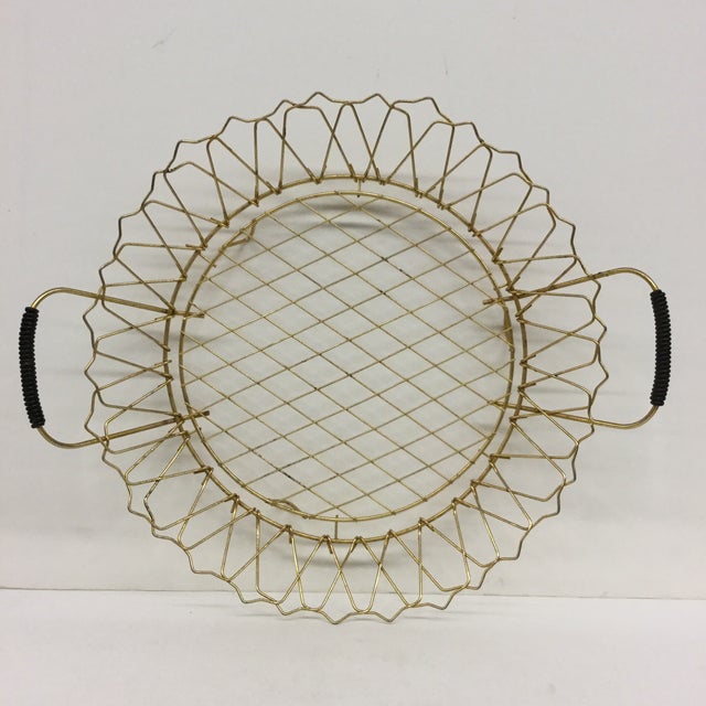Vintage Brass Wire Pie Plate Holder Chairish