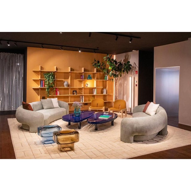 Linde Freya Tangelder Fluid Joinery Glass Side Table from Cassina For Sale - Image 16 of 17
