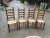 1970s Vintage Collection of Ladder-Back Chairs- Set of 4 For Sale - Image 12 of 12