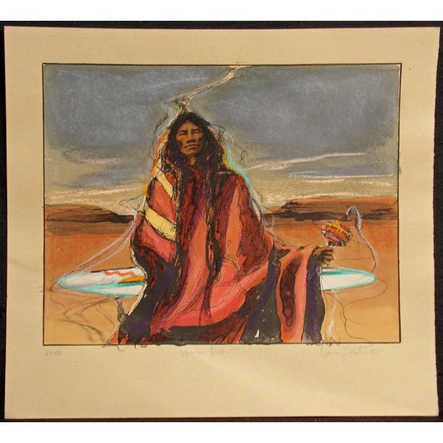 Larry Fodor "Shaman Dream 5" Signed Numbered Lithograph Artwork 1987 For Sale In Denver - Image 6 of 6