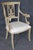 Ivory Set of 4 19th C. Italian Directoire Style Painted Dolphin Arm Dining Chairs For Sale - Image 8 of 15