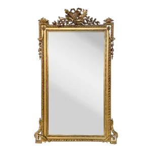 19th Century French Carved and Giltwood Louis XVI Style Mirror