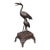 Vintage Okimono Figure, Two Cranes, Japanese, Bronze, Bird Study, Art Deco, 1940 For Sale
