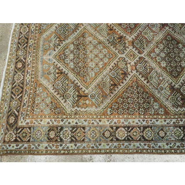 Brown Galerie Shabab Collection Early 20th Century Persian Afshar Carpet For Sale - Image 8 of 10