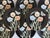 Mid-Century Modern Set of 8 Fitz and Floyd Midnight Poppy Salad Plates For Sale - Image 3 of 6
