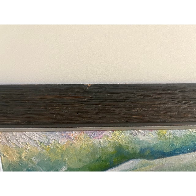 Nautical Original Oil Painting Whale Art Signed Diane McGrath 32 X 26 Framed Marine Life For Sale - Image 3 of 11
