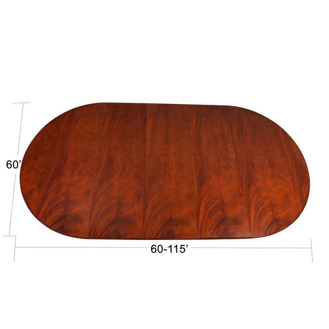 The Niagara Furniture Round Table with Empire Bases 60-115 inch. A high quality 60 inch round table when closed. The field...