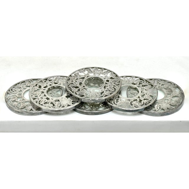 This is an Absolutely Beautiful and Very Fine Quality Original Matching Set of 6 Antique Beverage - Lemonade Coasters -...