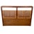 Natural materials and restrained design come together beautifully in this vintage Mid-Century Modern full-size headboard....