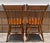 1970s Pair Vintage Nichols & Stone Solid Maple Wood Stenciled Chairs For Sale - Image 5 of 10