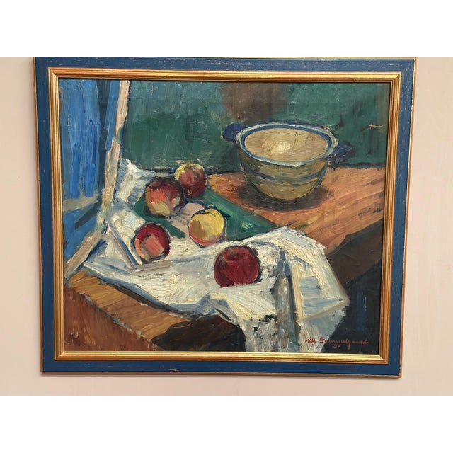 Albert Gammelgaard, Still Life, 1931, Oil on Canvas, Framed For Sale - Image 10 of 18