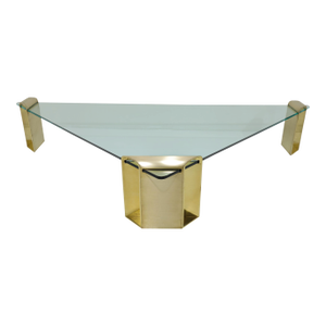 Large Stunning Solid Brass Cocktail Table by Lorin Marsh, 1970s