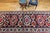 Vintage Persian Bakhtiari Wide Runner, Handwoven Wool, Floral Bouquet Design, Navy & Red, 4x13 For Sale In Chicago - Image 6 of 17