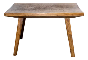 Antique Waxed Butcher's Block Table, Late 19th Century
