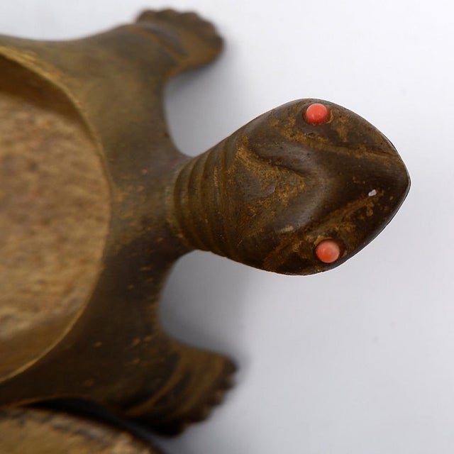 Vintage Bronze Turtle Trinket Box, 1950s For Sale - Image 4 of 13