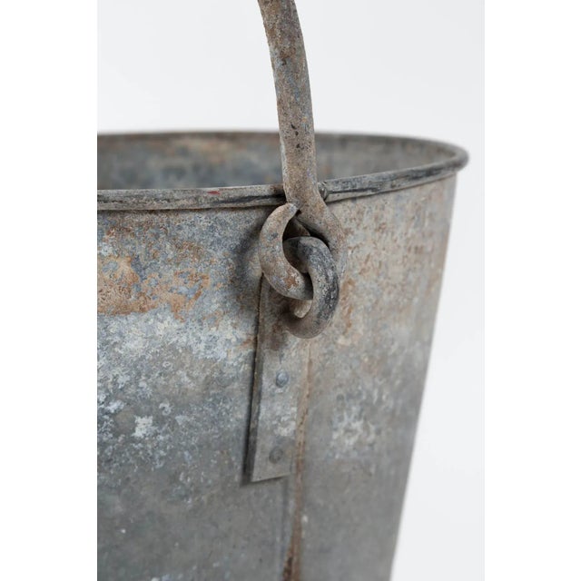 Early 20th Century Antique French Zinc Milk Bucket, Early 20th Century For Sale - Image 5 of 10