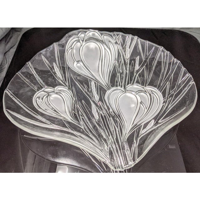 Vintage 1980s Regency Crystal Appetizer Dish Set With Serving Dishes - Set of 10 Pieces For Sale - Image 9 of 13