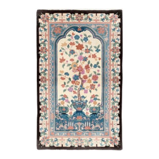 Galerie Shabab Collection Mid-20th Century Handmade Chinese Art Deco Throw Rug For Sale