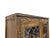 1970s Vintage Oak Wood Bros Jacobean Cabinet Leaded Glass Hutch Bookshelf Old Charm For Sale - Image 10 of 12