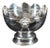 Large Vintage Silver Plate Monteith Punch Bowl, 1980s For Sale
