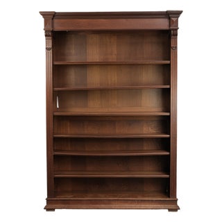 Antique Early 20th century Dutch Oak Bookcase For Sale