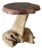 Late 20th Century Natural Tree Stump Side Table Made From Solid Cedar Roots. For Sale