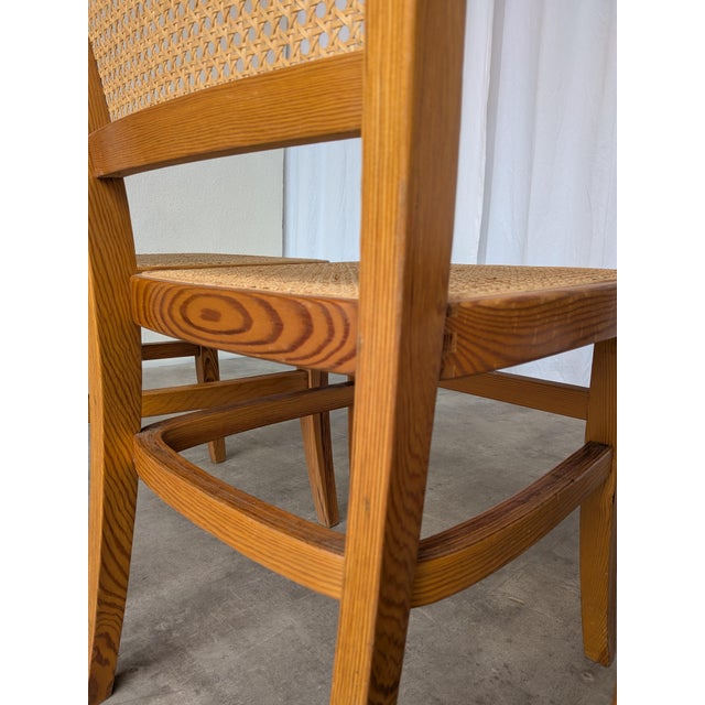 Mid-Century Modern Cane Seat Dining Chair, Yugoslavia, 1970s For Sale - Image 12 of 18
