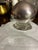 Mid-Century Modern Mid Century Vintage Glass Cloche With Silver Toned Knob For Sale - Image 3 of 3