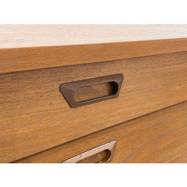 Mid Century Modern Styled Apartment Sized Asymmetrical Credenza / Media Stand / Sideboard For Sale - Image 12 of 12
