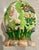Plastic Hand Painted, Carved Resin Easter Egg With Bunny Garden Scenes For Sale - Image 7 of 9