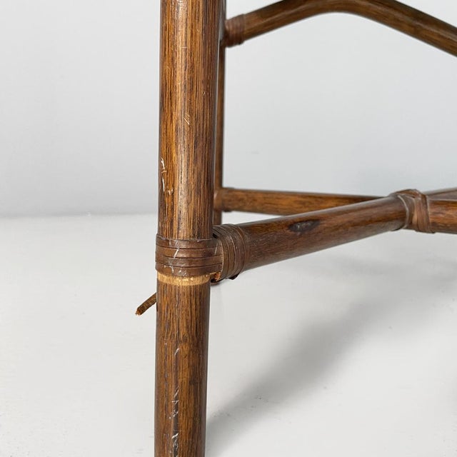20th Century Italian Chair in Rattan and Floral Fabric, 1890s For Sale - Image 18 of 18