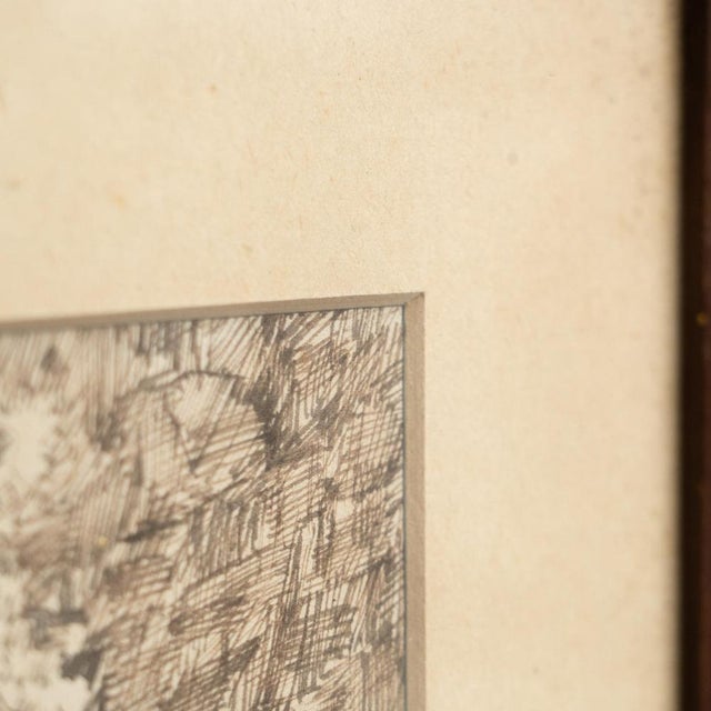 J. Casas, Composition, 1960, Drawing, Framed For Sale - Image 11 of 13