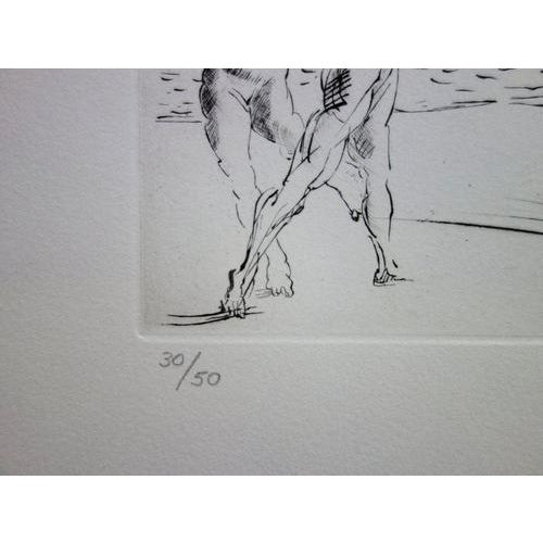 Salvador Dali, Beach at Cadaqués, Dry Point For Sale - Image 9 of 12