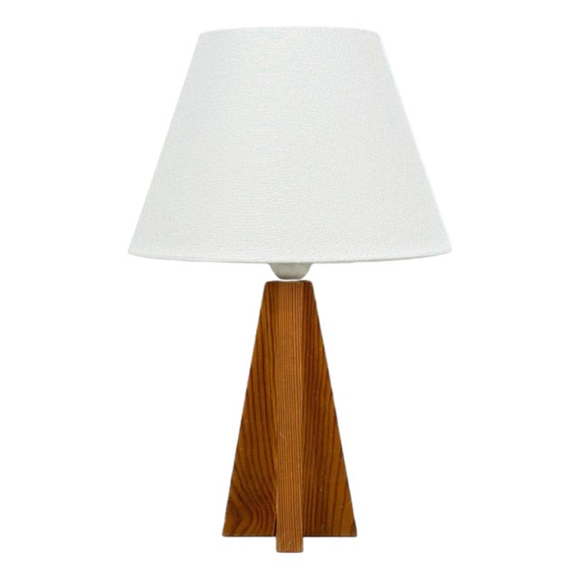 Swedish Modern, Pine, Table Lamp, Sweden, 1970s For Sale