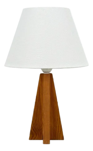 Swedish Modern, Pine, Table Lamp, Sweden, 1970s