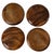 Late 20th Century VTG Acacia Wood 10” Dinner Plates. Set of 10 For Sale - Image 5 of 10
