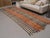 1970s Vintage Handmade Wool Cotton Orange Kilim Wide Runenr Rug For Sale - Image 9 of 11