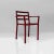 Italian Modern Armchair in Burgundy Varnished Wood, 1980s For Sale - Image 4 of 18