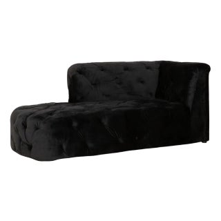 Black Velvet Lounger from IconX Studios For Sale