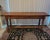 Brown Vintage Table With Drop Leaf and Hand Joined Planks For Sale - Image 8 of 12