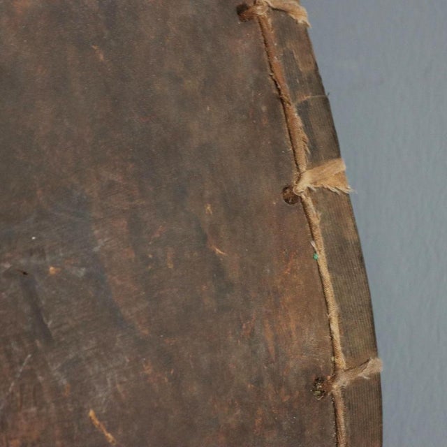 Brown Makonde Art Mozambique Wooden Breastplate For Sale - Image 8 of 11