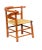 Wood Antique Tiger Maple Corner Chair / Roundabout Chair With Splint Seat For Sale - Image 7 of 12