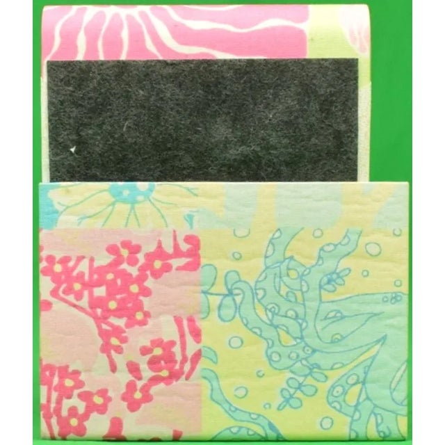 Traditional Lilly Pulitzer Notepad & Patch Fabric Panel Letter Holder For Sale - Image 3 of 4