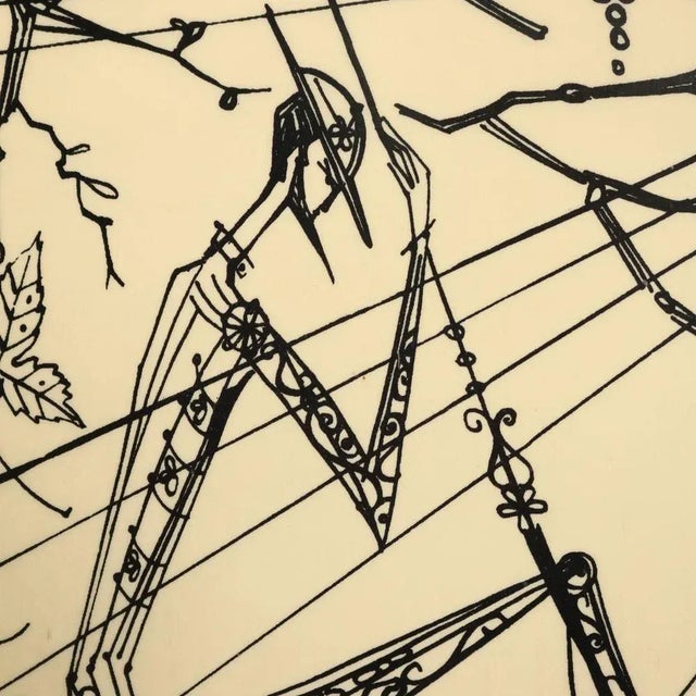 Bed with Wall-Mounted Nightstand, 1960s For Sale - Image 5 of 13