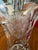 Two vintage etched floral baskets made by Duncan & Miller Glass Company in Washington, PA. The tall one is 11.5 inches and...