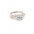 2010s Diamond Aquamarine Ring 14k White Gold 1.70 TCW Women Certified For Sale - Image 5 of 11