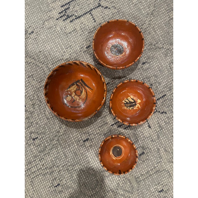 Mexican Mexican Tlaquepaque Pottery Nesting Bowls For Sale - Image 3 of 8