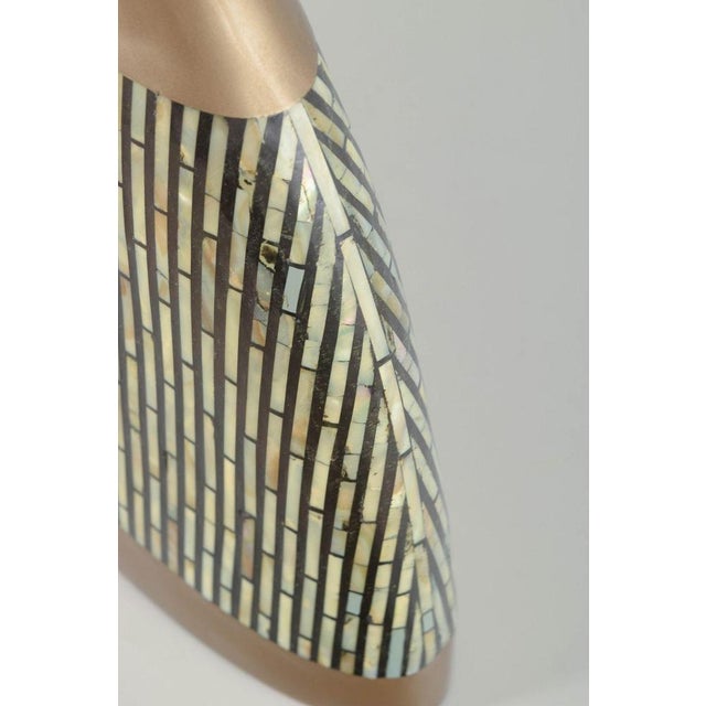Large European Studio Ceramic Vase with Geometric Mosaic Decoration, 1980s For Sale - Image 3 of 5