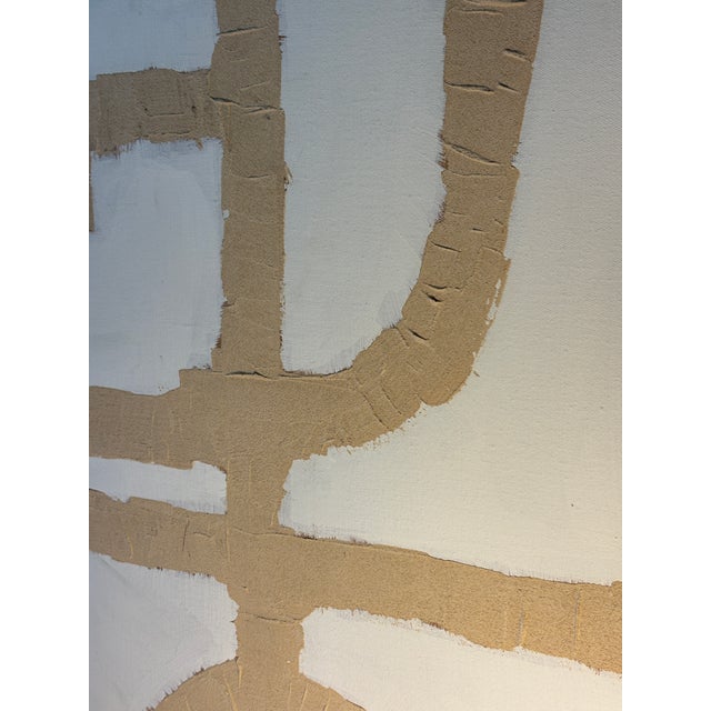 Textile Harris Strong "Labyrinth" Mid-Century Abstract Painting, Signed Bachman, 1960s–70s. For Sale - Image 7 of 12